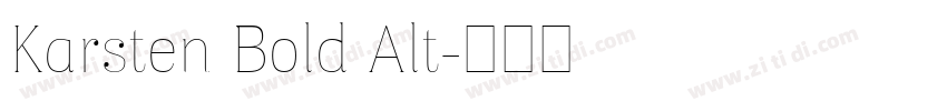 Karsten Bold Alt字体转换